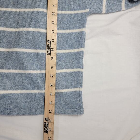 Nordsteoms Vera Moda V Neck Long Sleeve Sweater SOFT Blue Striped Womens S NWT - Picture 9 of 9